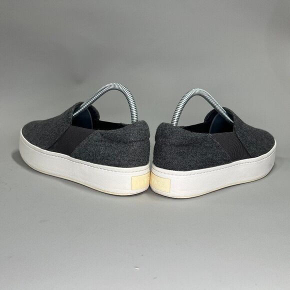 Vince Warren Platform Sneakers Women's Size 8 Gray Slip On Loafers - Picture 6 of 11